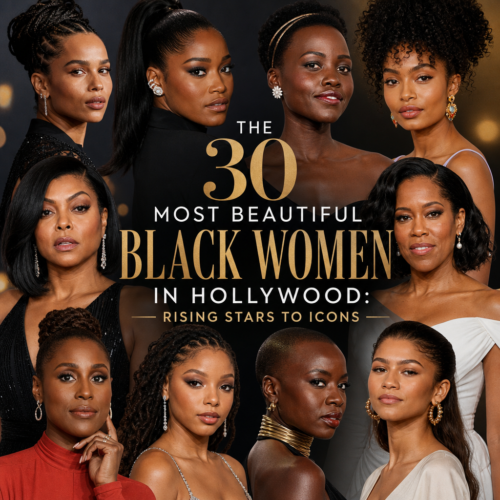 Illustration of The 30 Most Beautiful Black Women in Hollywood: Rising Stars to Icons